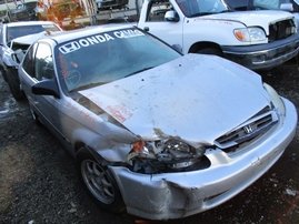 1998 HONDA CIVIC HX 2DR SILVER SILVER 1.6L VTEC MT A17509